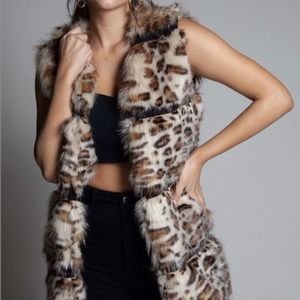 Faux fur vest